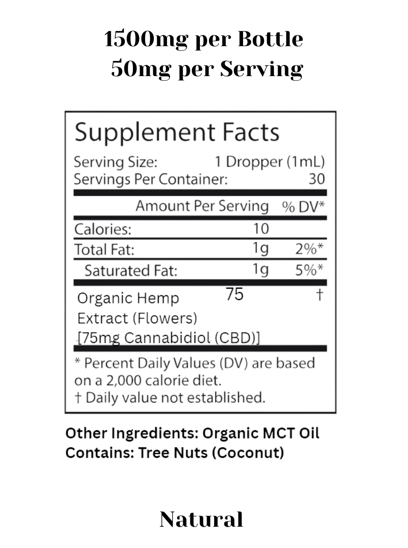 CBD Oil - 1500mg Full Spectrum