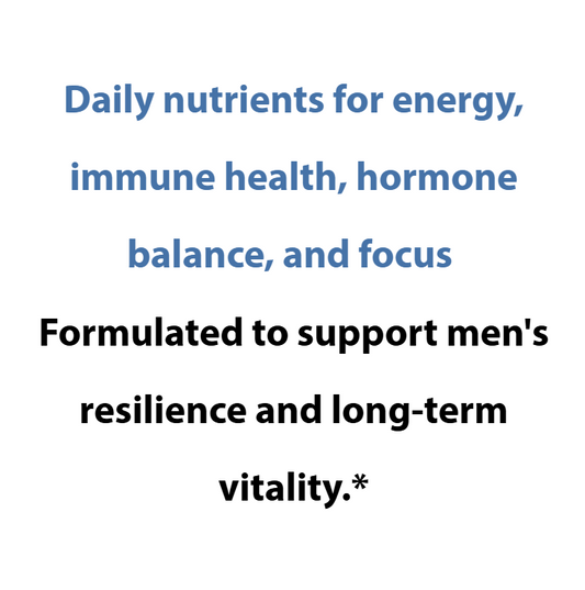 Text on a white background about daily nutrients for health and vitality.