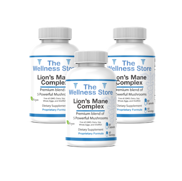 Lion's Mane Complex - Premium Blend of 5 Powerful Mushrooms