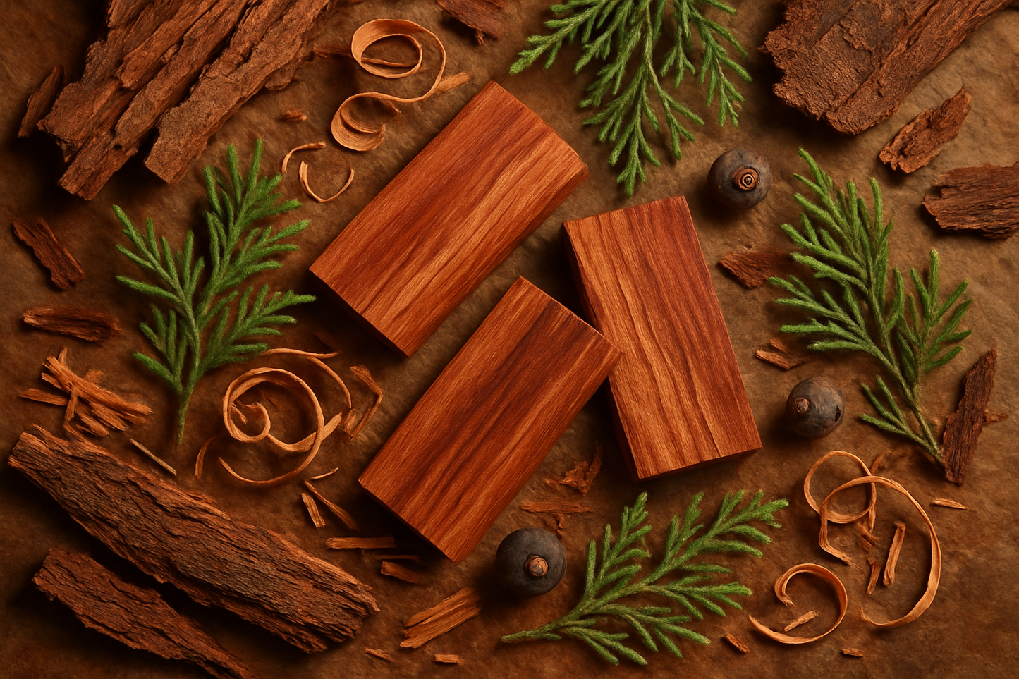 Cedarwood essential oil background image