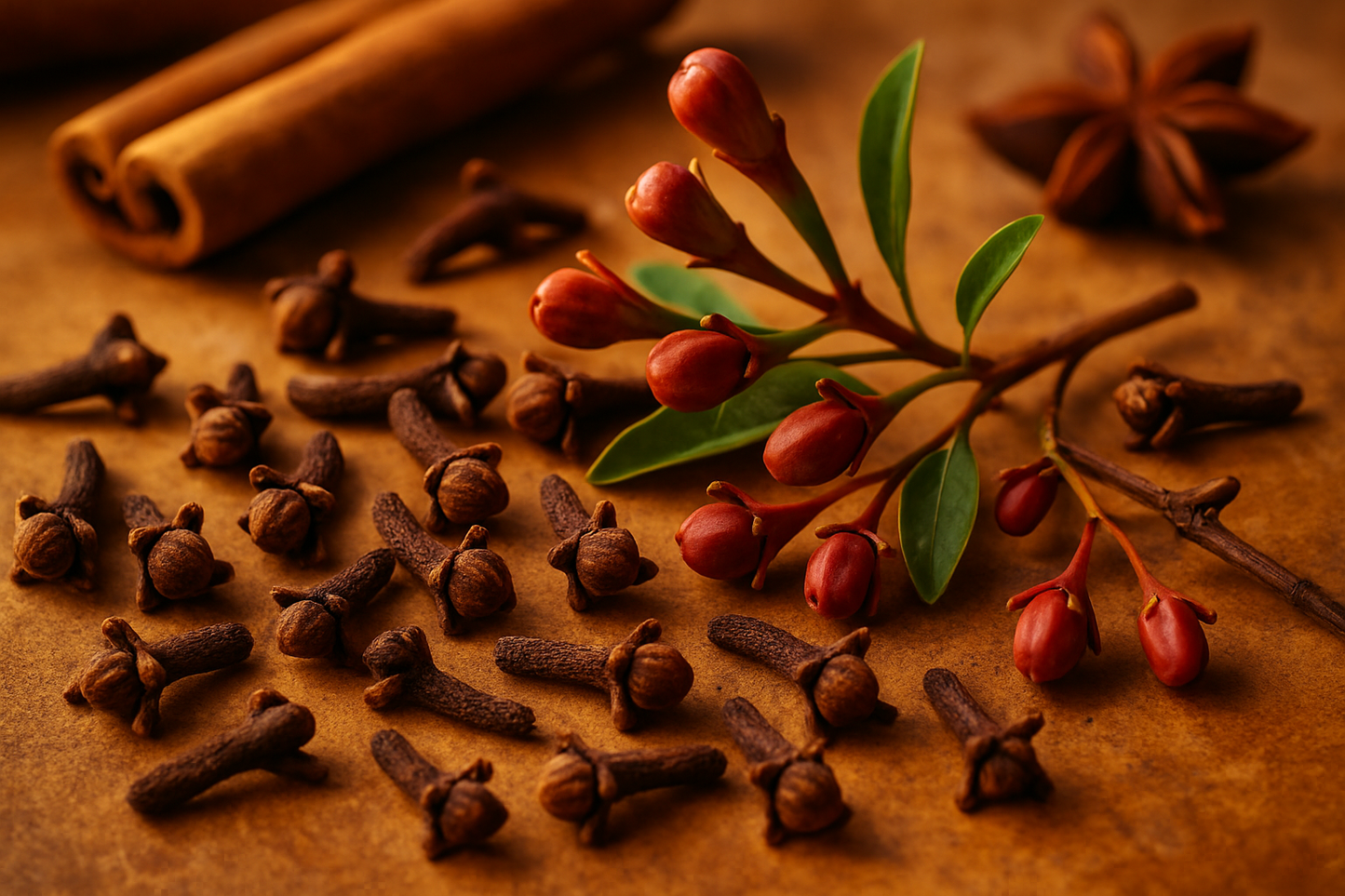 Clove bud essential oil background image