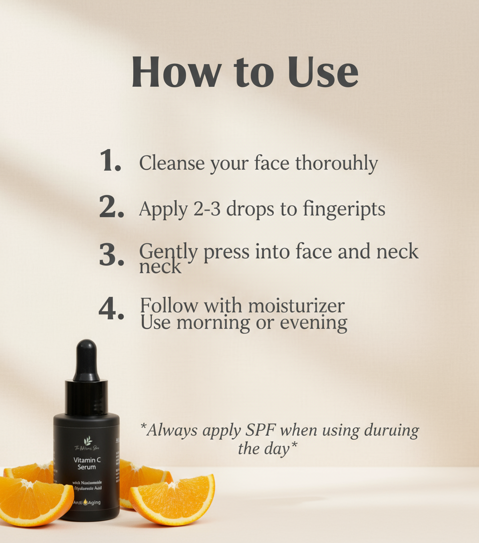 Glo Vitamin C Serum How to Use