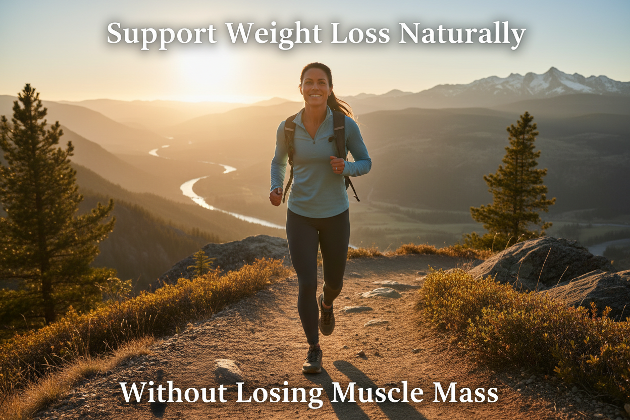 Active person hiking outdoors - GLP-1 PRO supports natural weight loss without muscle mass loss