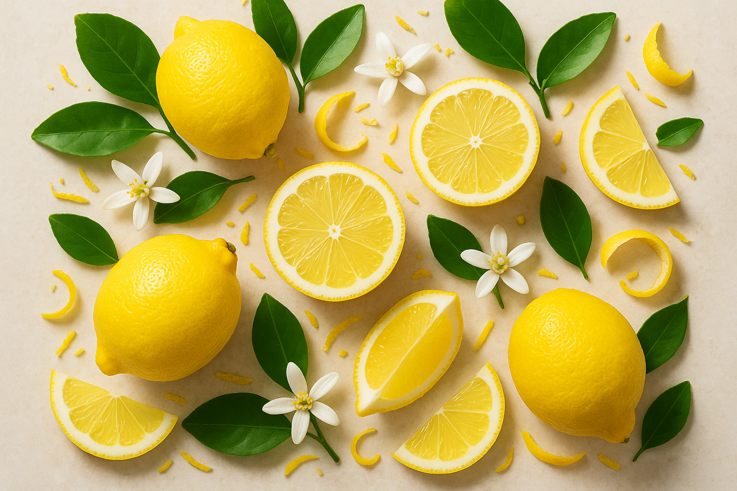 Lemon essential oil background image