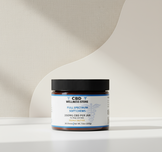 250mg CBD Pet Chews - Clean Product Image for Social