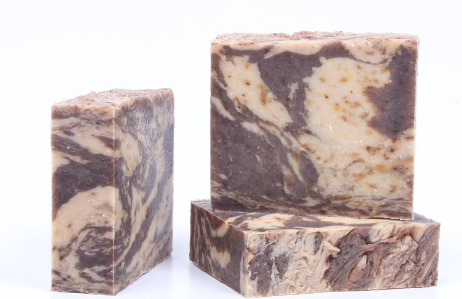 3 bars of soap on a white background
