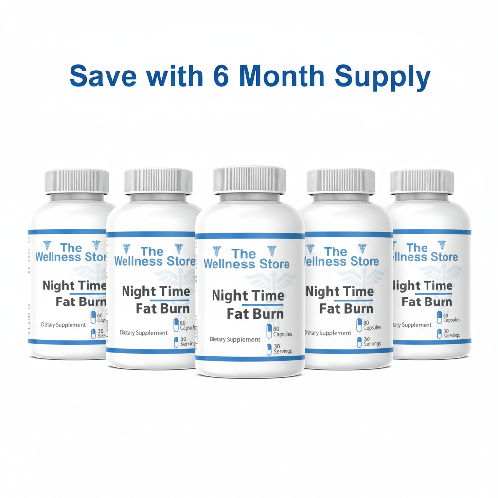 6 bottles with Save with 6 Month Supply text