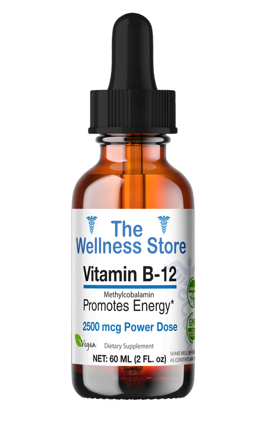B-12 Drops 2500mcg - Methylcobalamin Liquid Vitamin B12