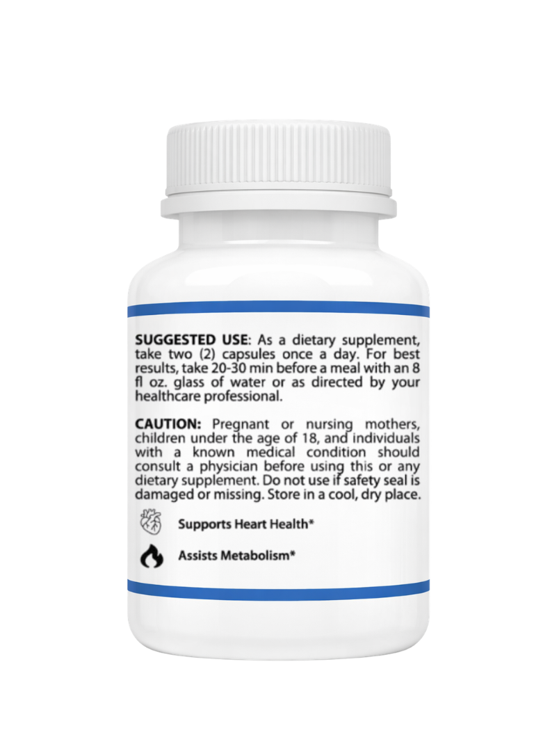 Berberine suggested use on bottle with a white background