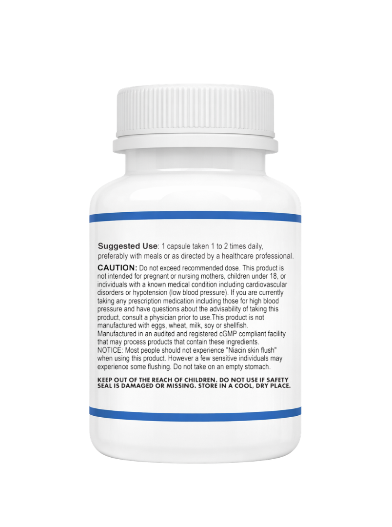 Supplement use for Blood Pressure Support Supplement on a white background
