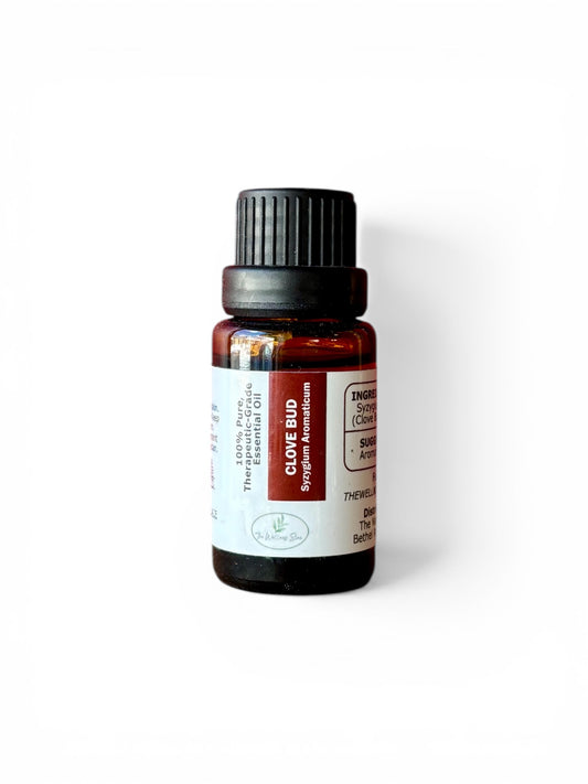 Clove Bud therapeutic‑grade essential oil bottle from The Wellness Store on a white background