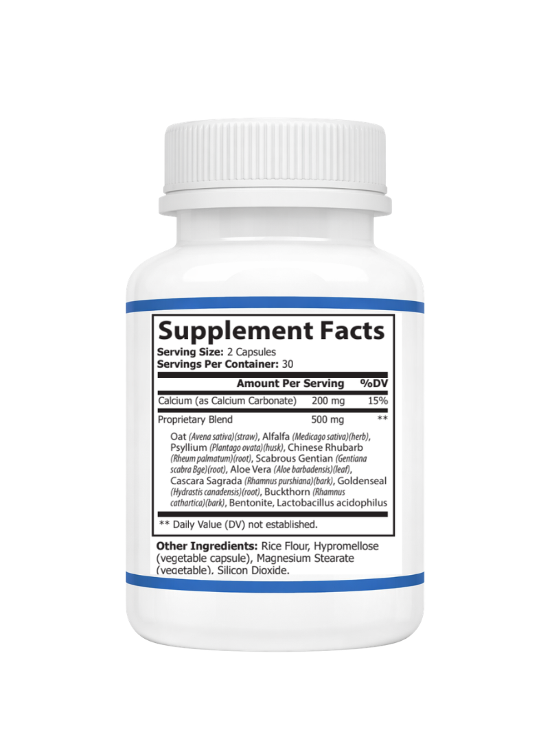 Colon Cleanse Supplement Facts