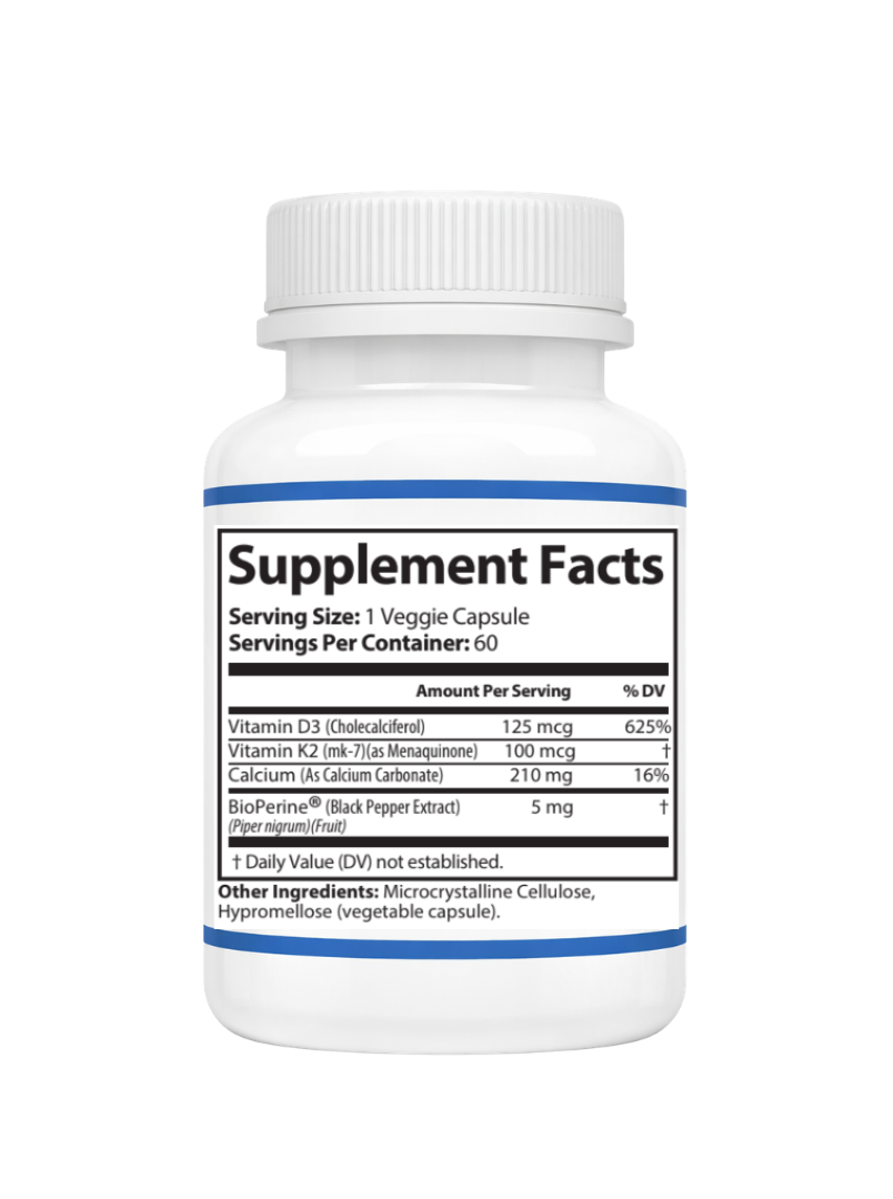 Advanced Bone Support Supplement facts