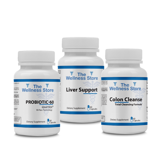 Daily Detox Bundle with Probiotic 60, Liver Support and Colon Cleanse