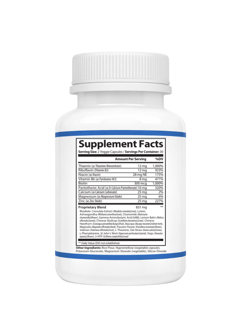 Deep Calm Supplement Facts