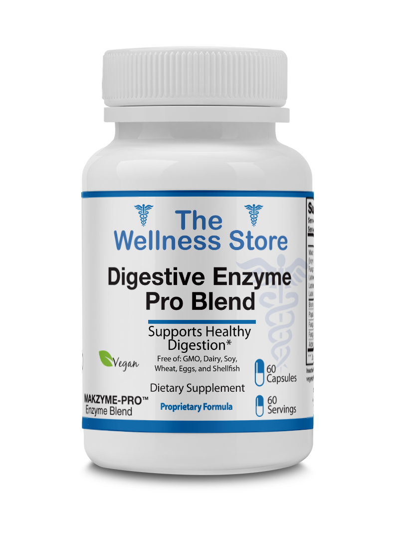 Digestive Enzymes - Complete Multi-Enzyme Formula with Probiotics bottle from The Wellness Store