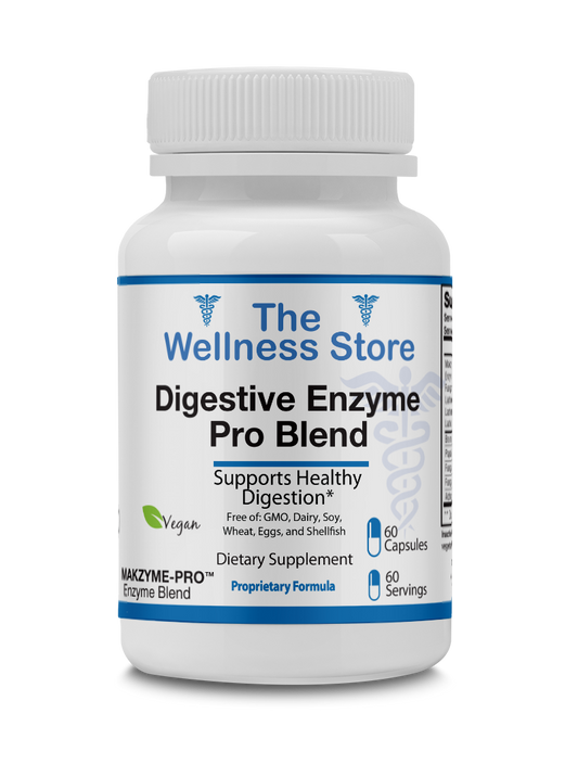 Digestive Enzymes - Complete Multi-Enzyme Formula with Probiotics bottle from The Wellness Store