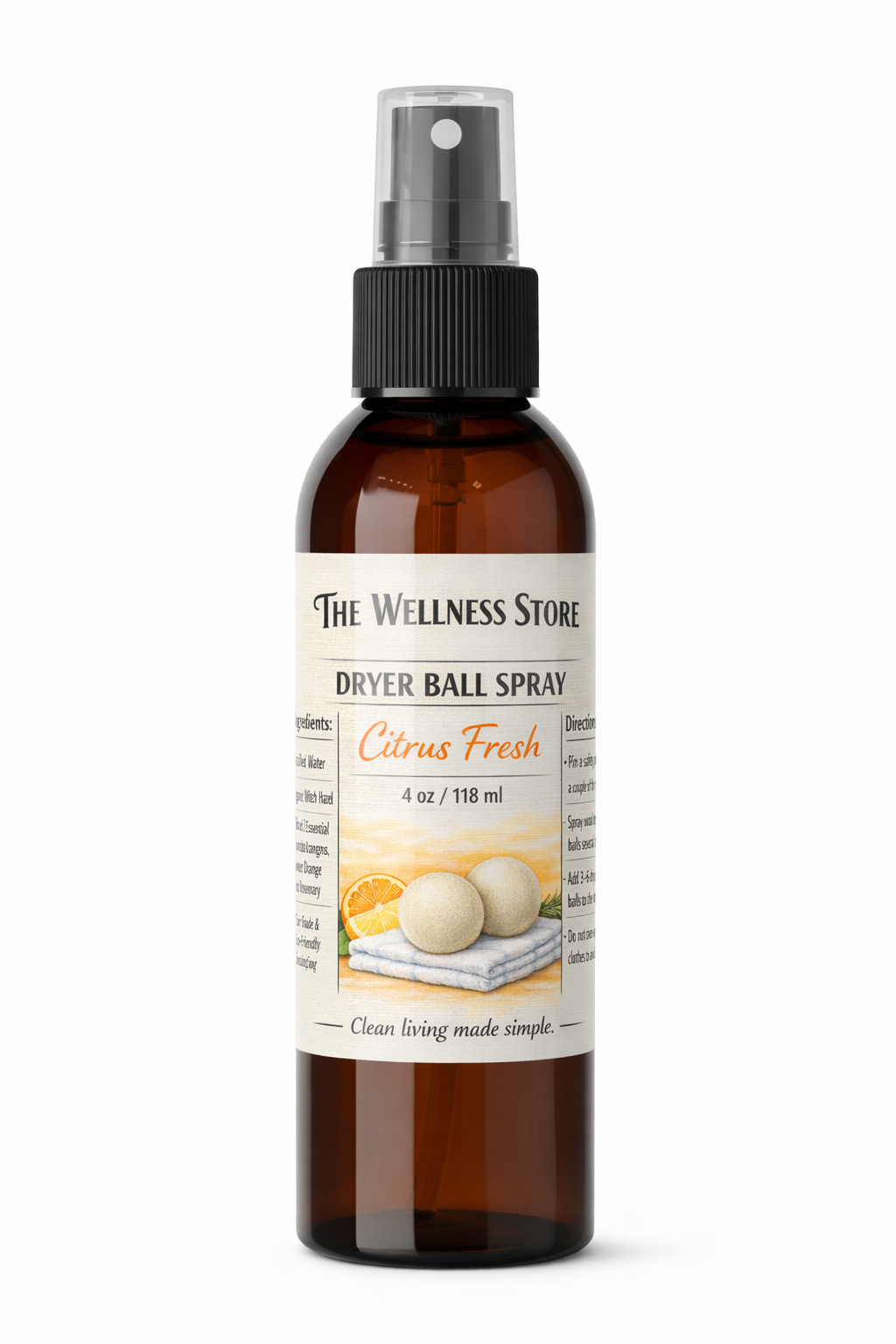 Dryer Ball Spray- Fresh Linen, Lavender and Citrus Fresh