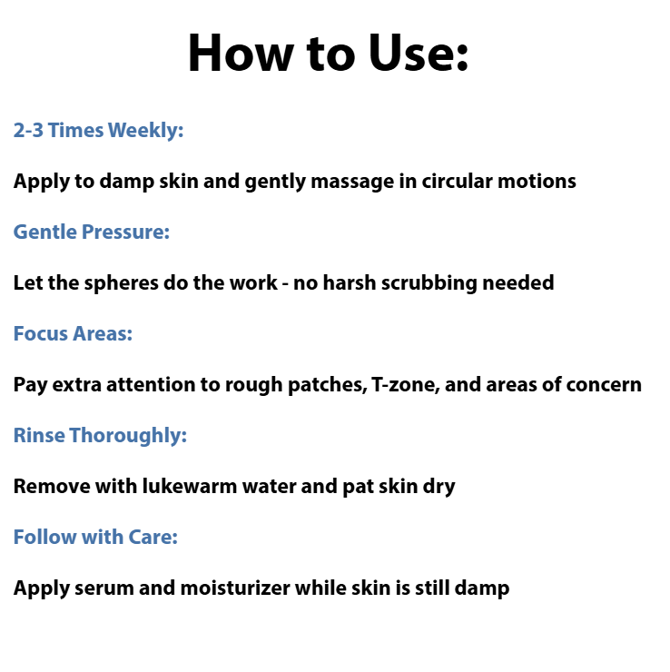 Instructions on how to use a product with text on a white background