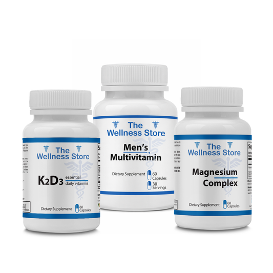 Men's Daily Essentials Bundle with K2D3, Men's Multivitamin and Magnesium Complex