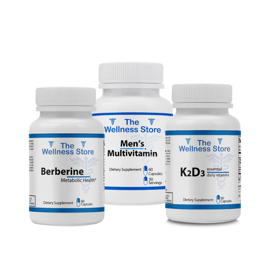 Men's Immune Defense  Bundle with Berberine, Men's Multivitamin and K2D3