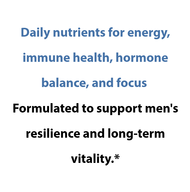 Text on a white background about daily nutrients for health and vitality.