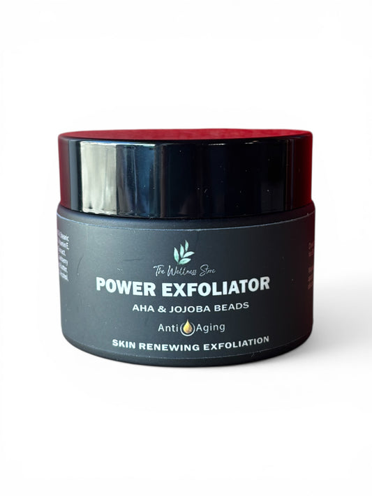 Power Exfoliator skin renewing Exfoliation for anti-aging on a white background