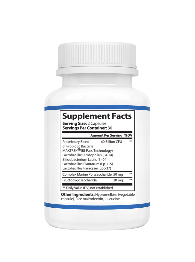 Probiotic 60 Supplement Facts