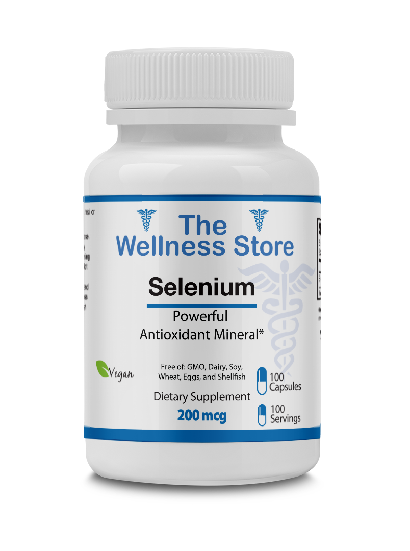 Selenium 200mcg - Powerful Antioxidant Mineral for Immune & Thyroid Support