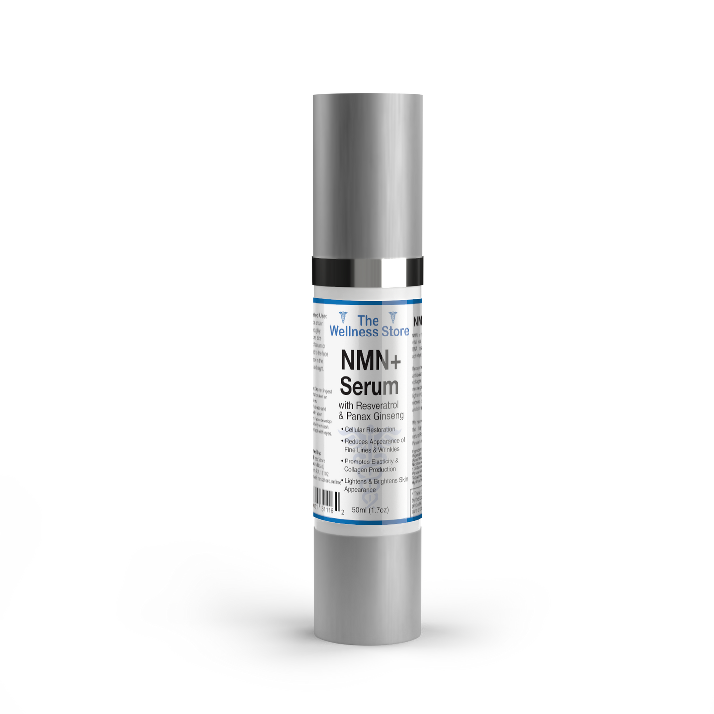 NMN+ Serum anti-aging face serum with hyaluronic acid for cellular rejuvenation and wrinkle reduction