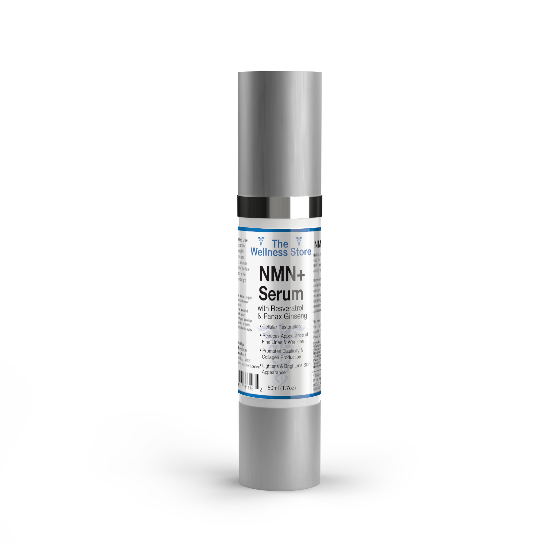 NMN+ Serum anti-aging face serum with hyaluronic acid for cellular rejuvenation and wrinkle reduction
