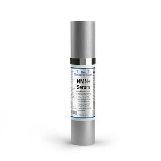 NMN+ Serum anti-aging face serum with hyaluronic acid for cellular rejuvenation and wrinkle reduction