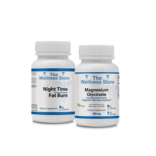 Sleep & Burn Bundle with Night Time Fat Burn and Magnesium Glycinate