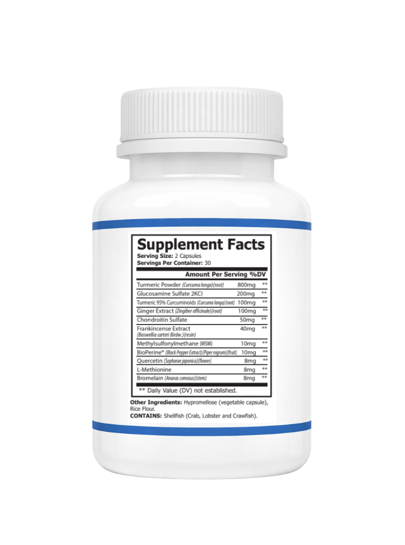 Turmeric Supplement facts