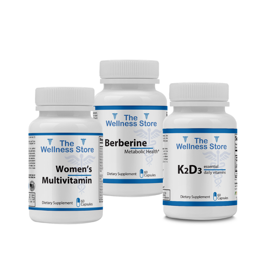 Women's  Immune Defense Bundle with Women's Multivitamin, Berberine and K2D3
