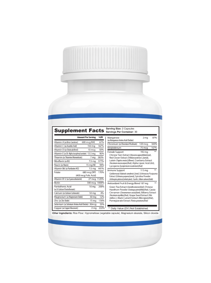 Women's multivitamin Supplement Facts