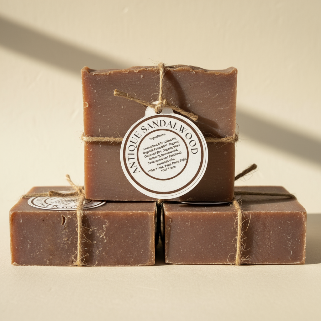 Antique Sandalwood Soap - Three Pack