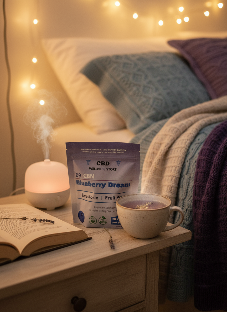 Blueberry Dream Sleep Gummies with THC and CBN