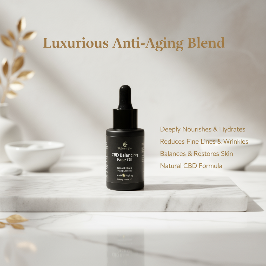 CBD Balancing Face Oil Benefits Promotional Image