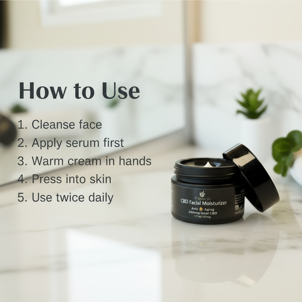 CBD Facial Moisturizer How to Use 