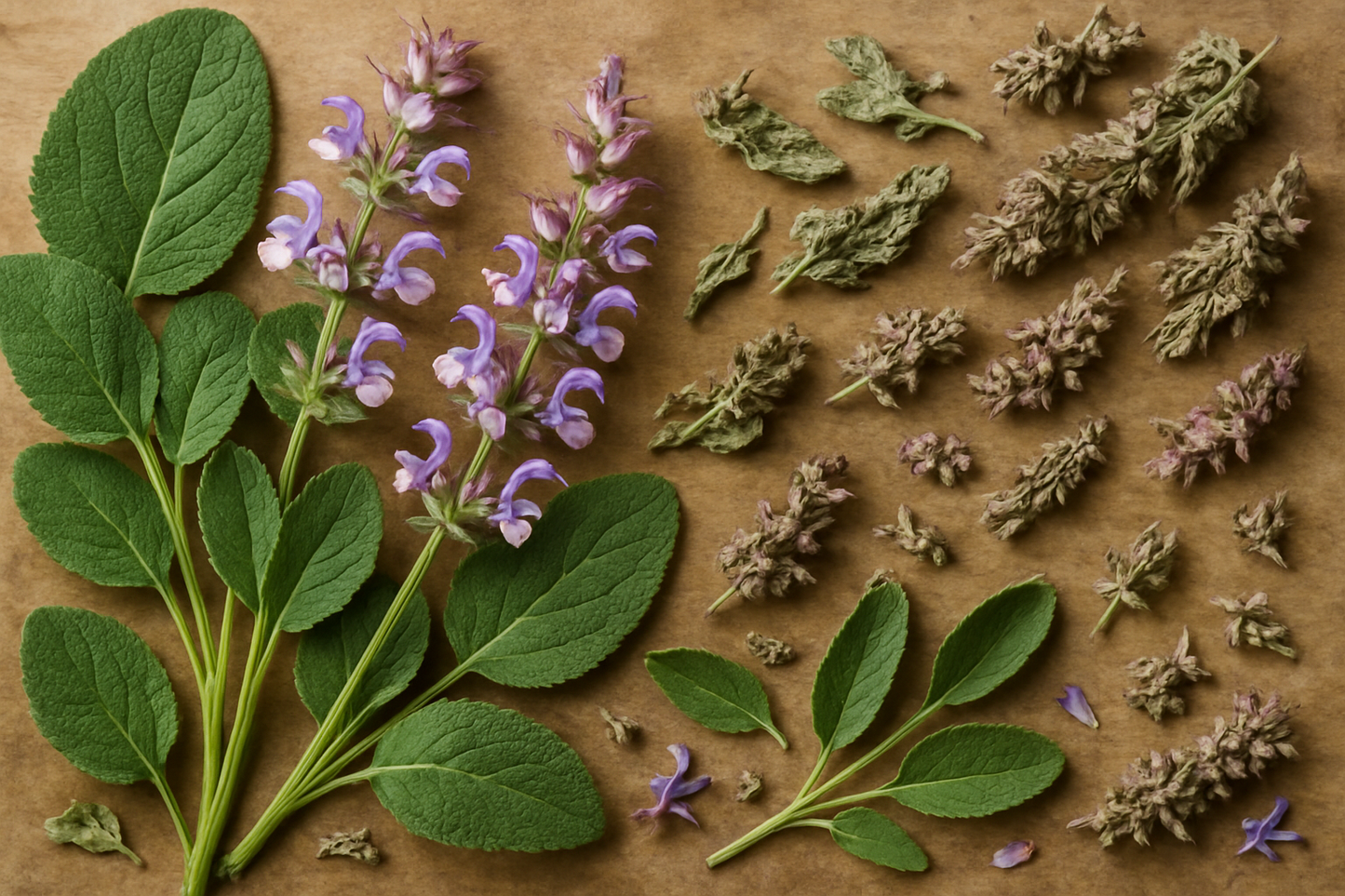 Clary sage essential oil background image