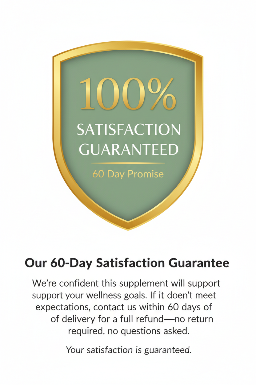 60-Day Money-Back Satisfaction Guarantee - Full refund within 60 days, no return required, no questions asked