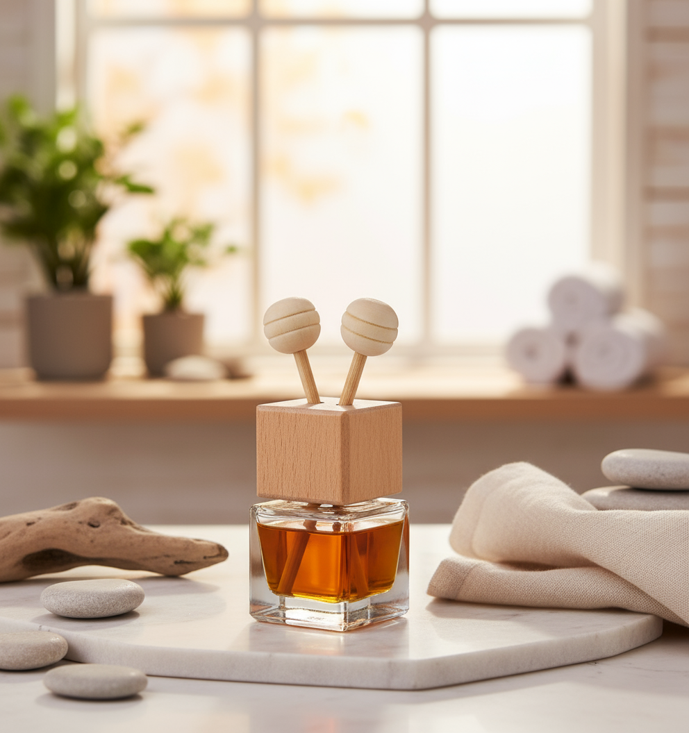 Essential Oil Car Diffuser with Amber Oil