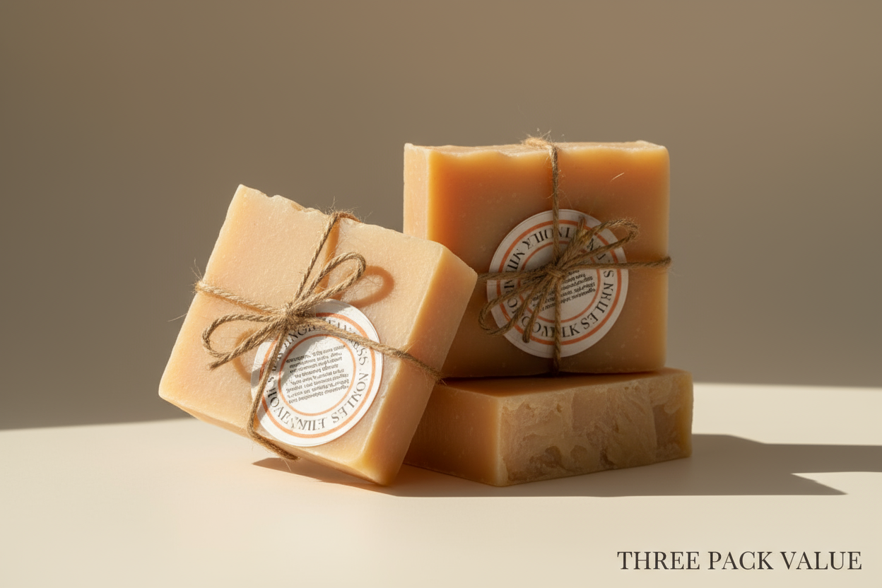 Orange Lemongrass Goat Milk Soap - Three Pack