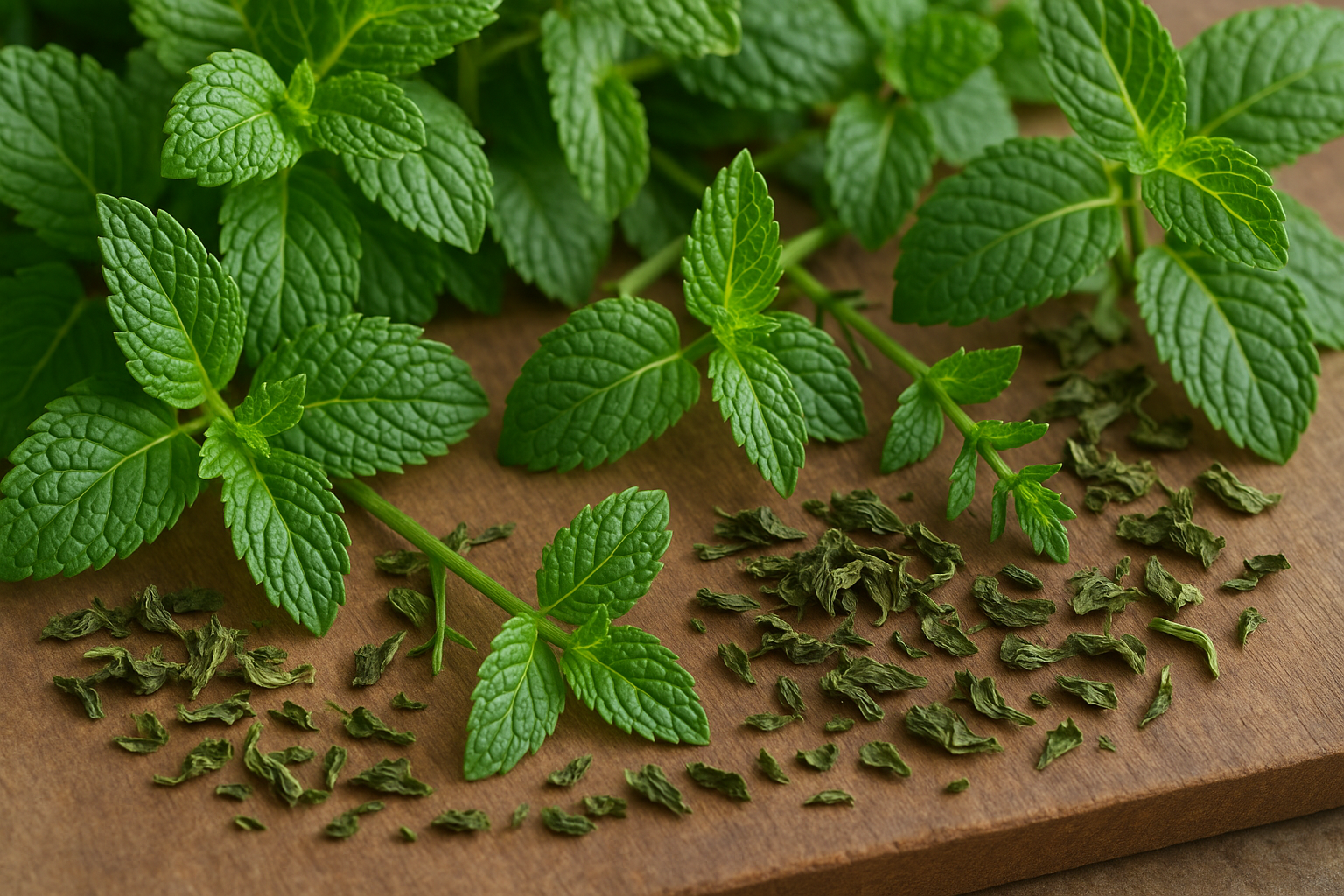 Peppermint essential oil background image