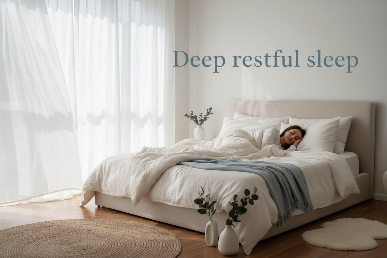 Natural sleep supplements for restful nights peaceful bedroom environment and better sleep quality