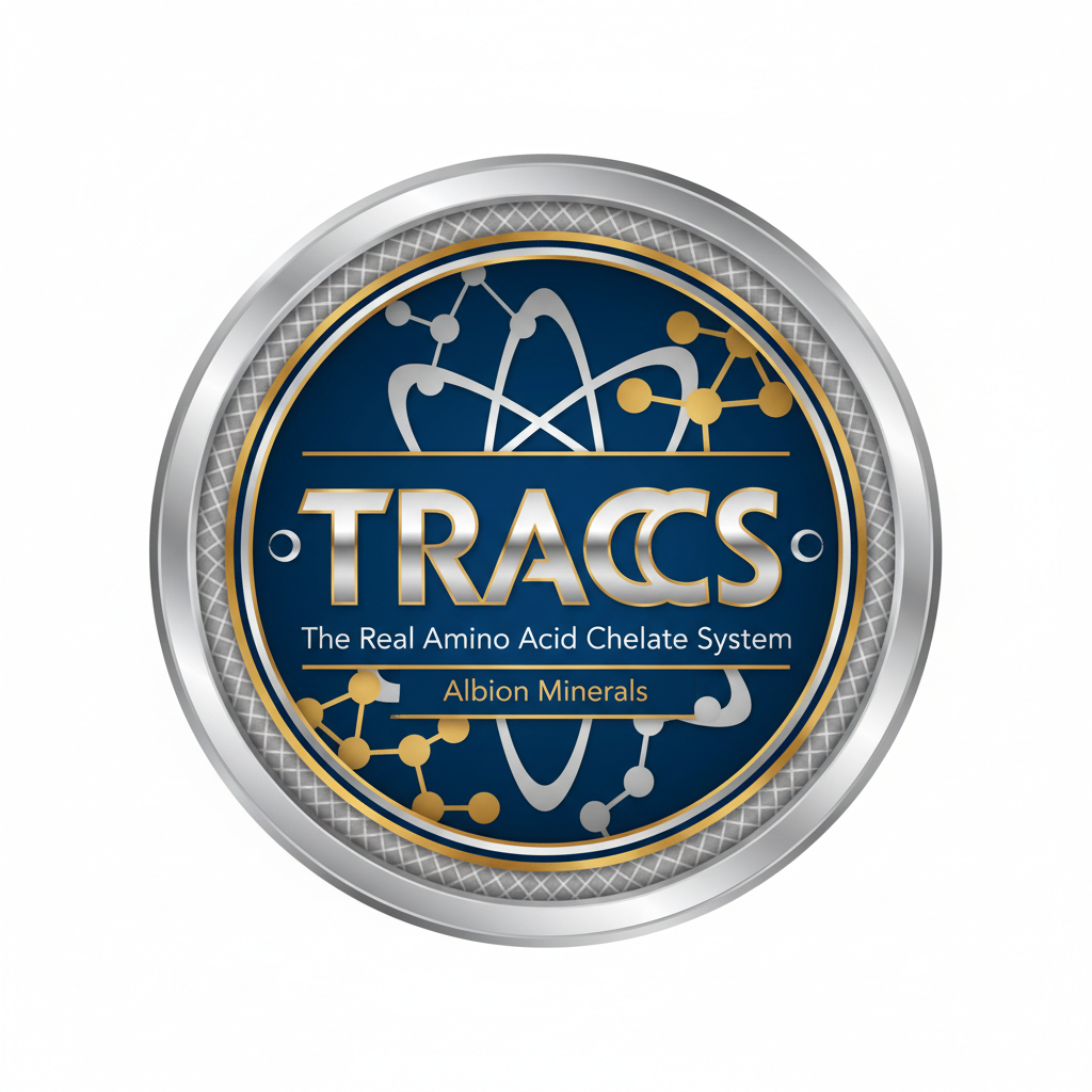 TRAACS certified chelated magnesium - Albion Minerals quality seal
